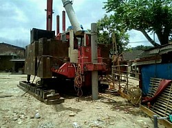 Tiang Pancang Pasar modern Wonokoyo